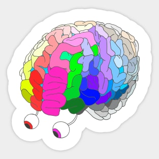 Brain_Rainbow Sticker